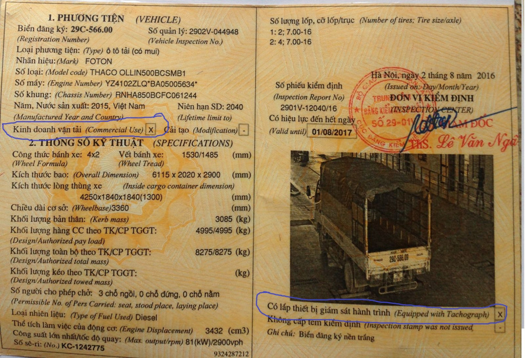 Phù Hiệu Xe Tải