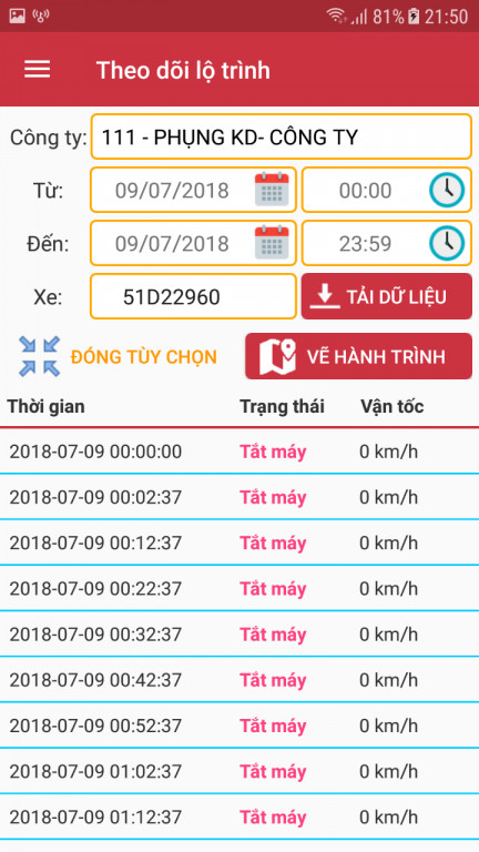 dinh vi xe tai