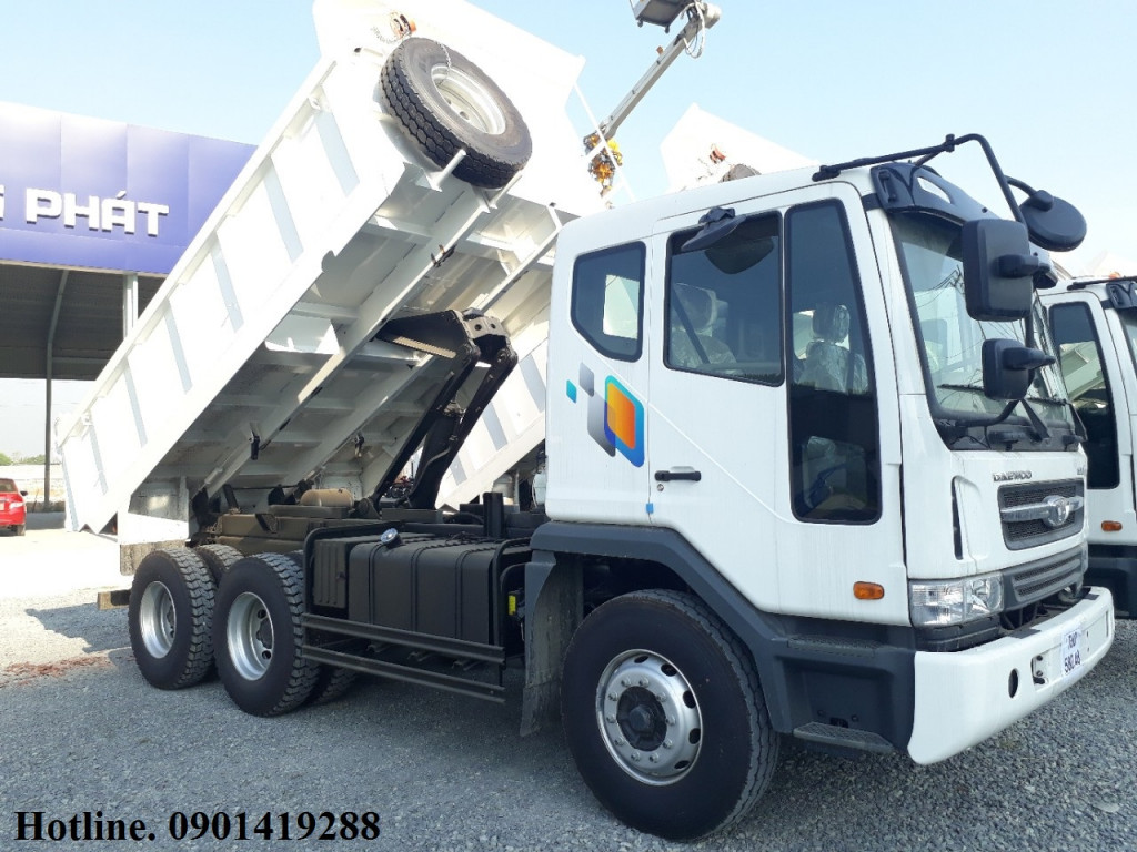 xe tải ben tu do daewoo 15 tấn
