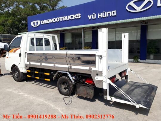 Hyundai New Porter H150 1.2 Tấn Thùng Lửng Có Gắn Bửng Nâng Hạ